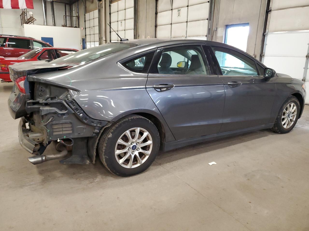 2016 Ford Fusion VIN 3FA6P0G7XGR194075 Copart auction photo, rear end damage thumbnail 3
