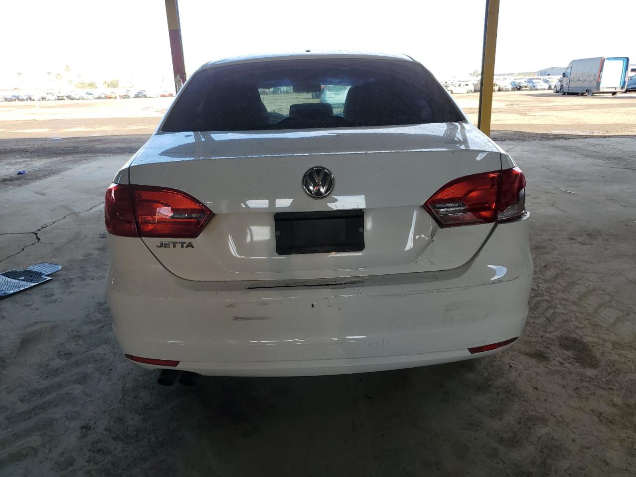2014 Volkswagen Jetta VIN 3VW2K7AJ9EM360310 Copart auction photo, rear end / front end damage thumbnail 6