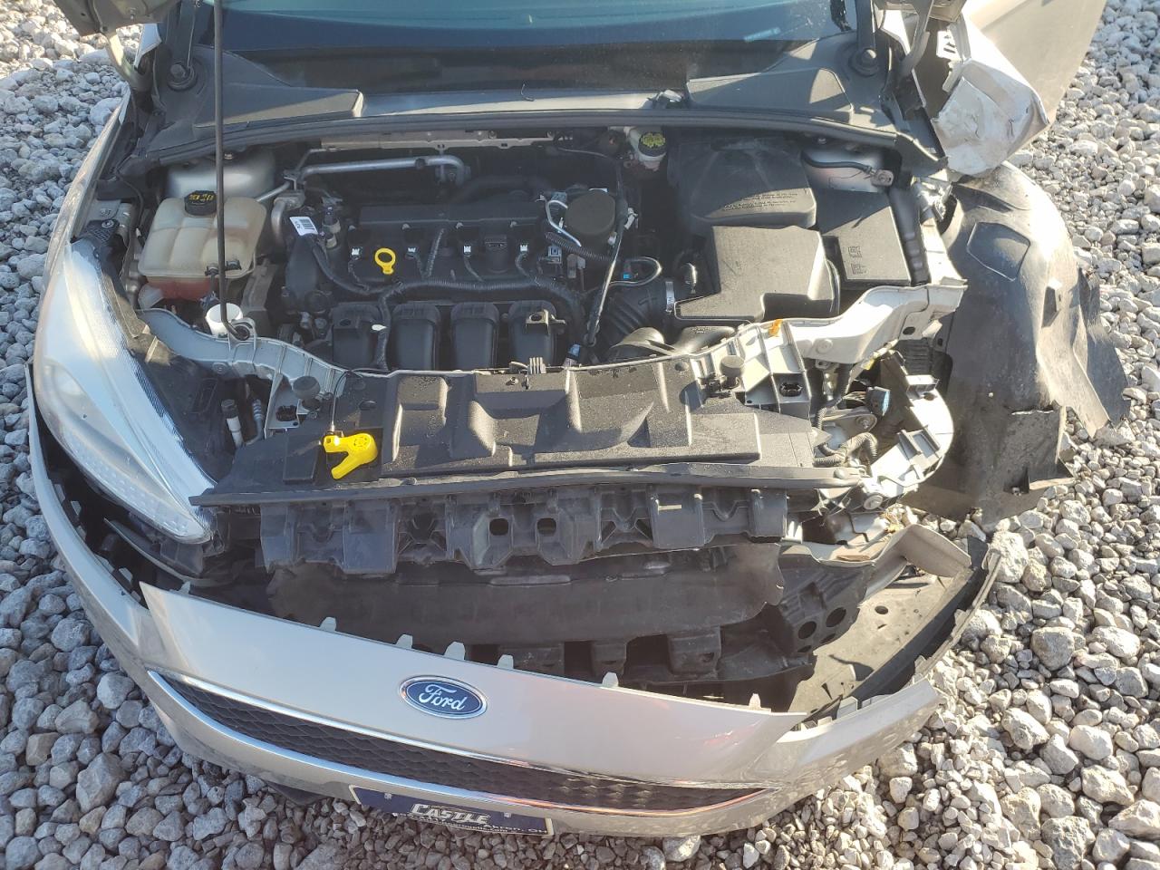 2015 Ford Focus VIN 1FADP3K20FL379009 Copart auction photo, front end / undercarriage damage thumbnail 11
