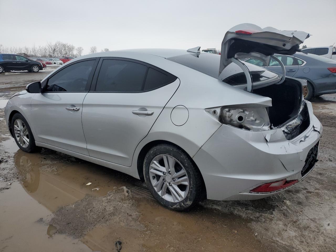 2019 Hyundai Elantra VIN KMHD84LFXKU878012 Copart auction photo, rear end damage thumbnail 2