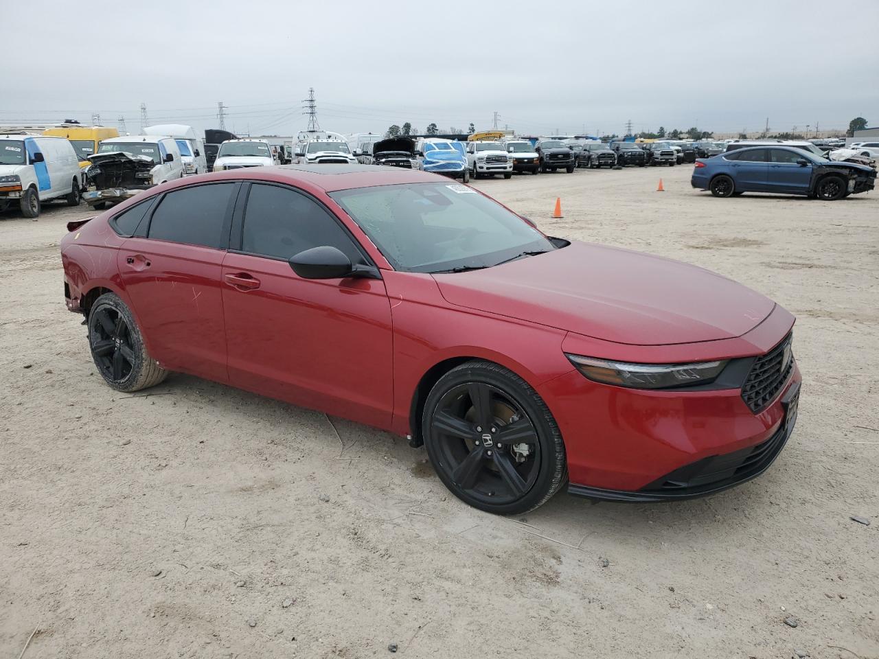 2023 Honda Accord VIN 1HGCY2F78PA058255 Copart auction photo, rear end / all over damage thumbnail 4
