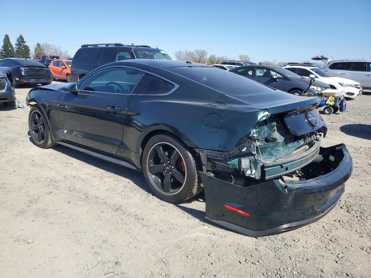 2020 Ford Mustang VIN 1FA6P8K08L5580189 Copart auction photo, front end / rear end damage thumbnail 2