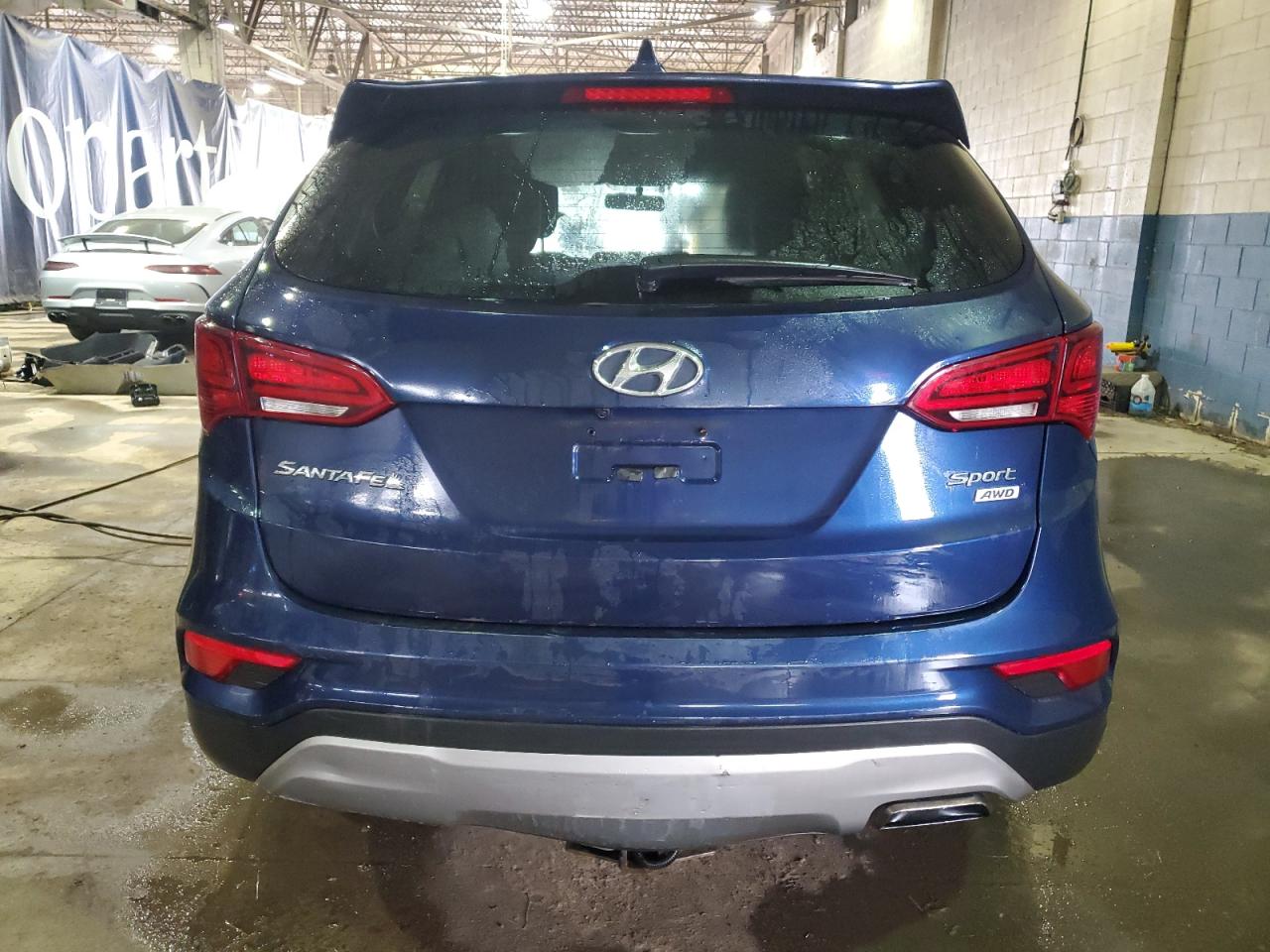 2017 Hyundai Santa Fe VIN 5XYZTDLB1HG465086 Copart auction photo, mechanical / minor dent/scratches damage thumbnail 6