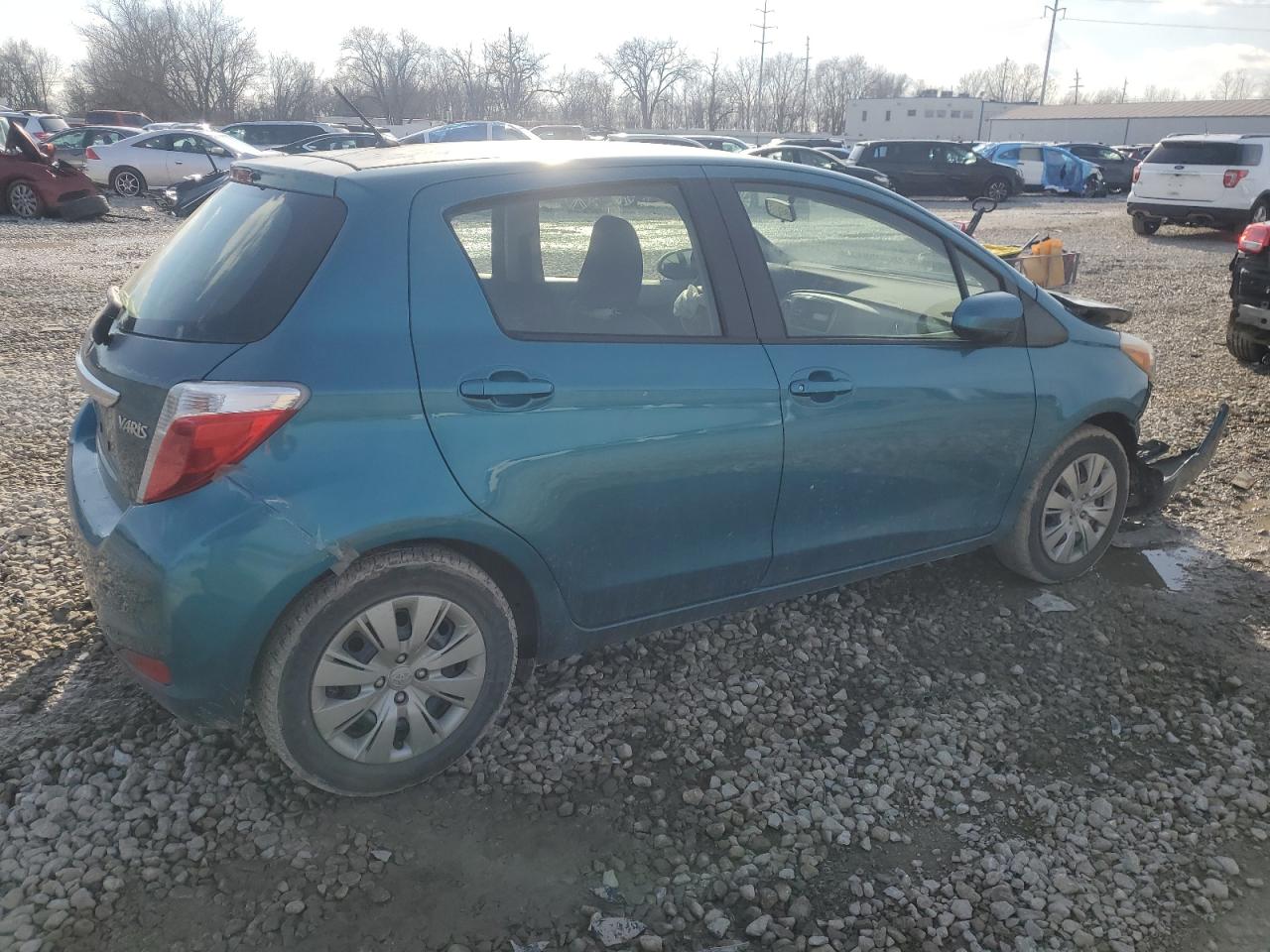 2014 Toyota Yaris VIN JTDKTUD36ED584531 Copart auction photo, front end damage thumbnail 3