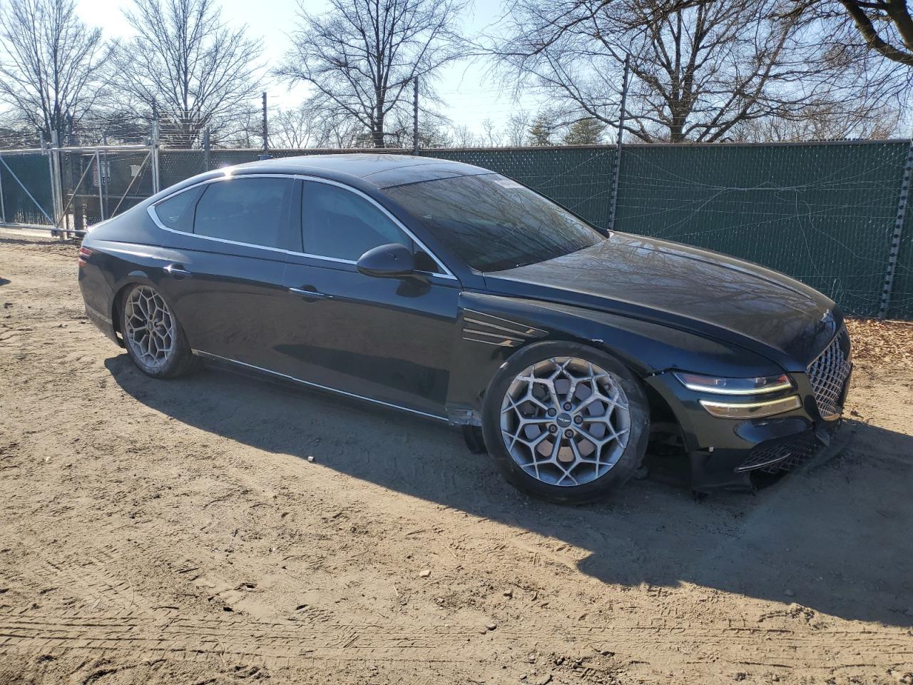 2022 Genesis G80 VIN KMTGB4SCXNU137682 Copart auction photo, front end / undercarriage damage thumbnail 4