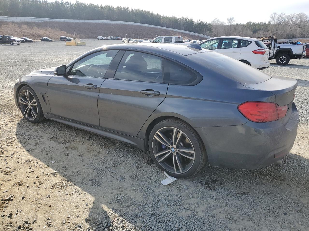 2015 BMW 4er VIN WBA4B1C58FD955538 Copart auction photo, front end / undercarriage damage thumbnail 2