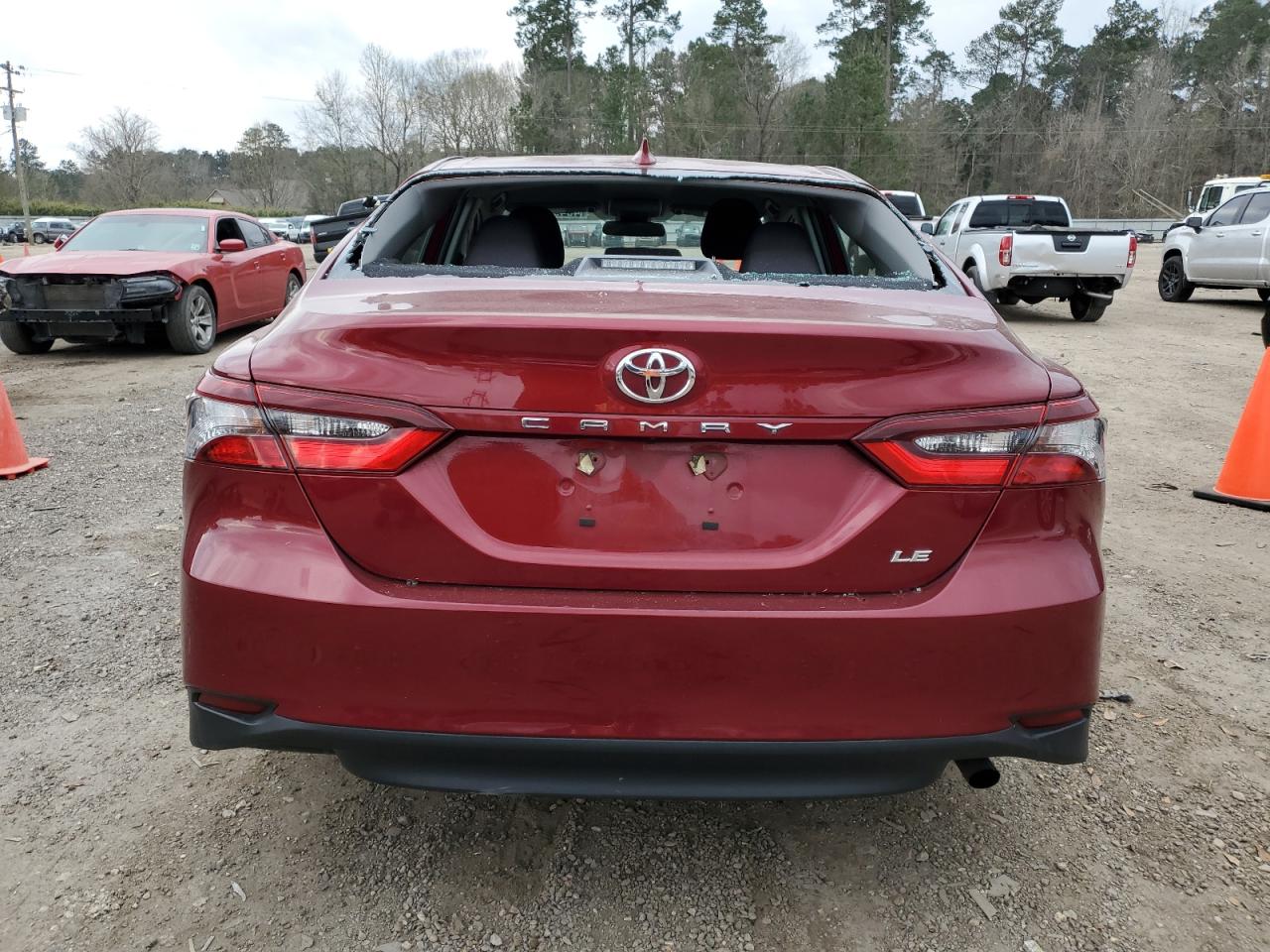 2021 Toyota Camry VIN 4T1C11AK5MU573891 Copart auction photo, front end / side damage thumbnail 6