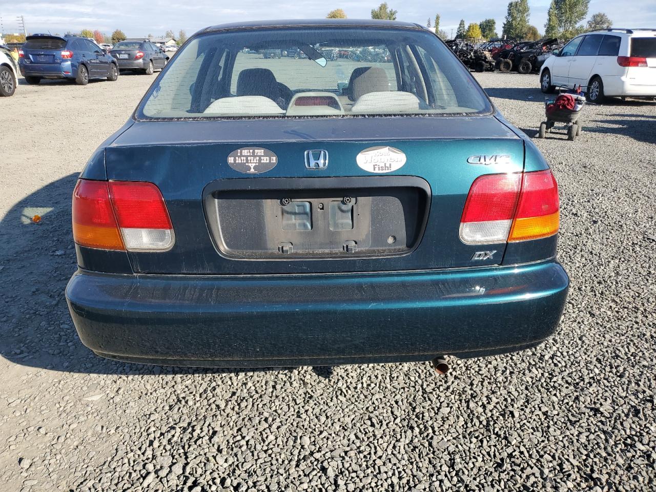 1996 Honda Civic VIN 2HGEJ6621TH519154 Copart auction photo, front end damage thumbnail 6