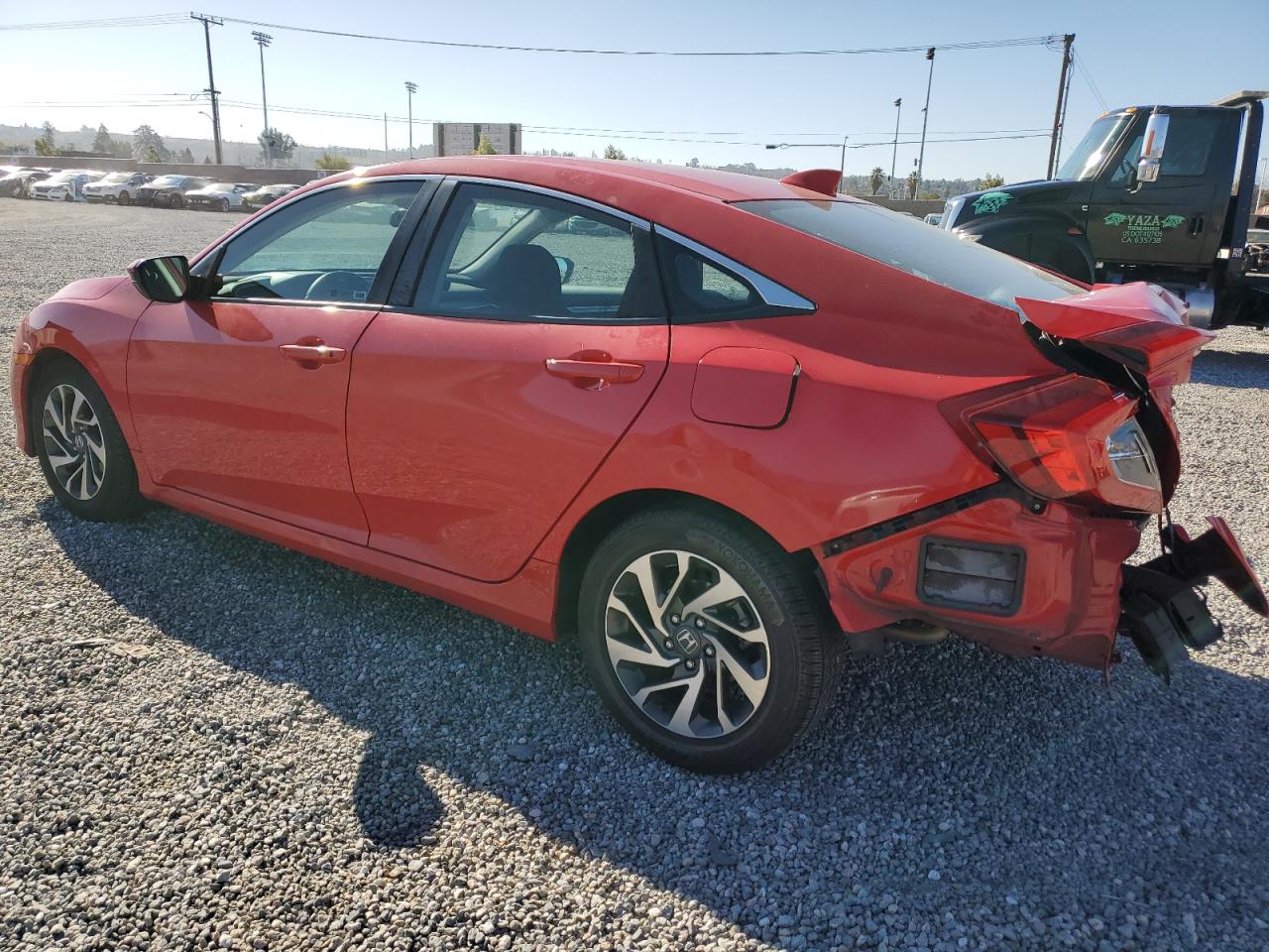 2017 Honda Civic VIN 2HGFC2F85HH517054 Copart auction photo, rear end damage thumbnail 2