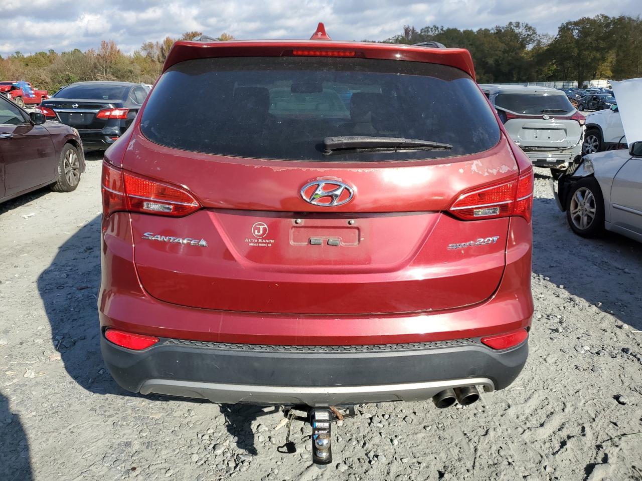 2013 Hyundai Santa Fe VIN 5XYZU3LA1DG074657 Copart auction photo, mechanical damage thumbnail 6