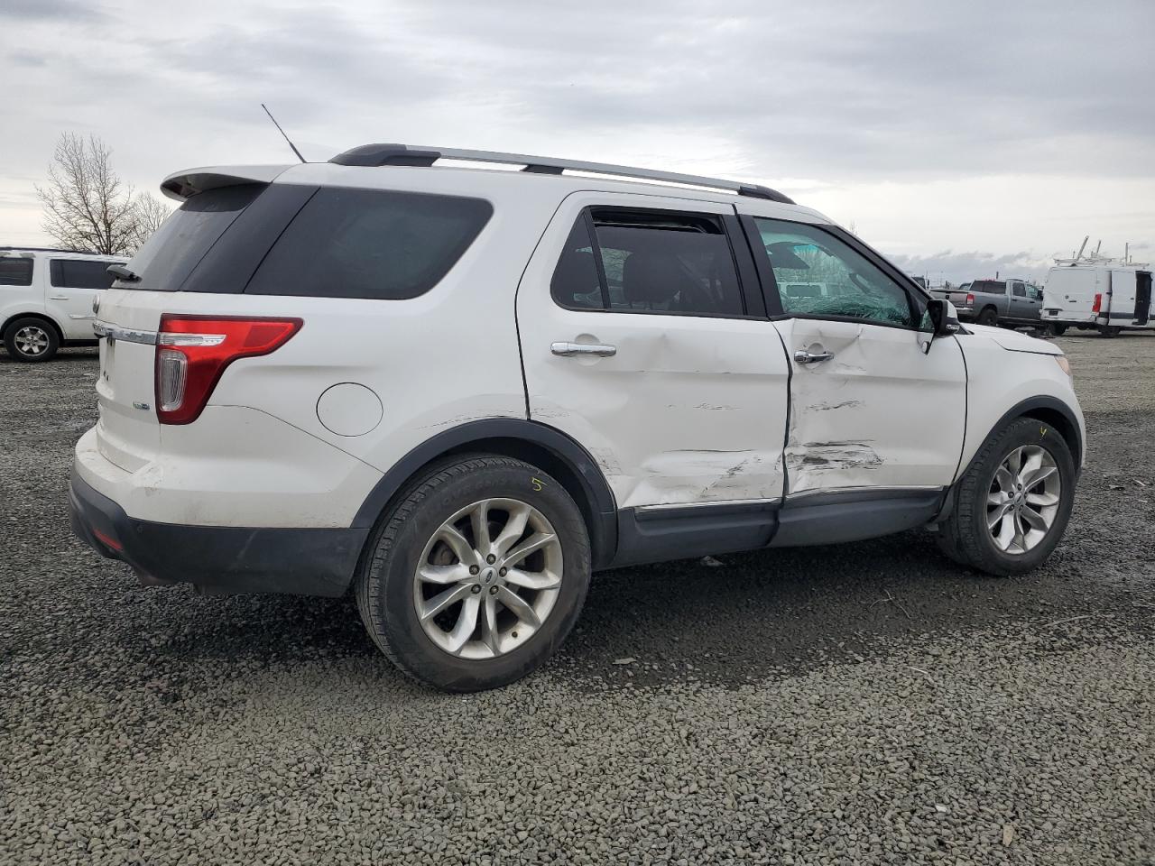 2014 Ford Explorer VIN 1FM5K8F8XEGB42846 Copart auction photo, side damage thumbnail 3