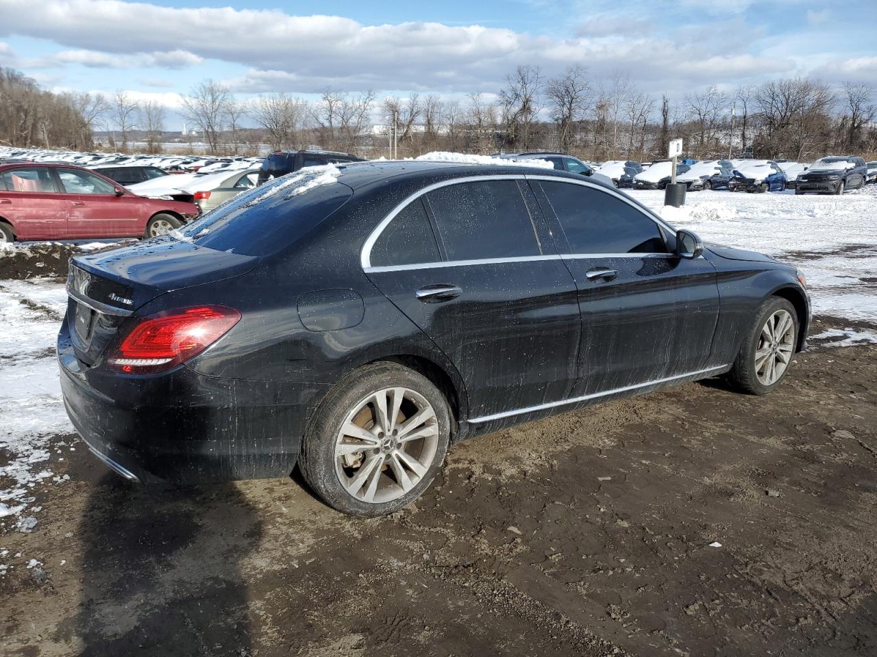 2020 Mercedes-Benz C-klasse VIN WDDWF8EB3LR528915 Copart auction photo, front end damage thumbnail 3