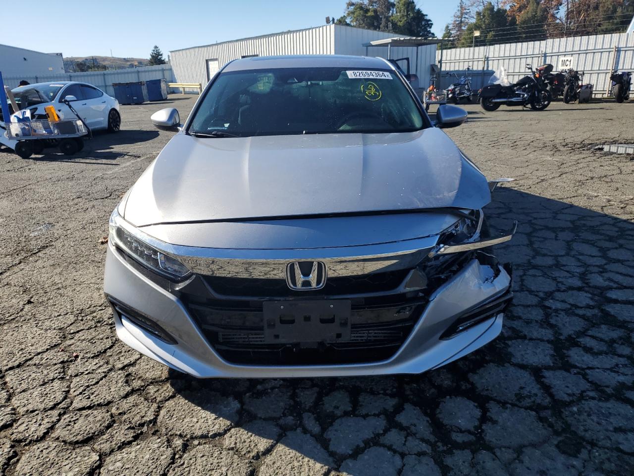 2020 Honda Accord VIN 1HGCV1F43LA050051 Copart auction photo, front end / all over damage thumbnail 5