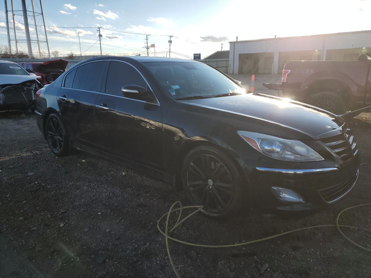 2013 Hyundai Genesis VIN KMHGC4DD0DU227354 Copart auction photo, rear end damage thumbnail 4
