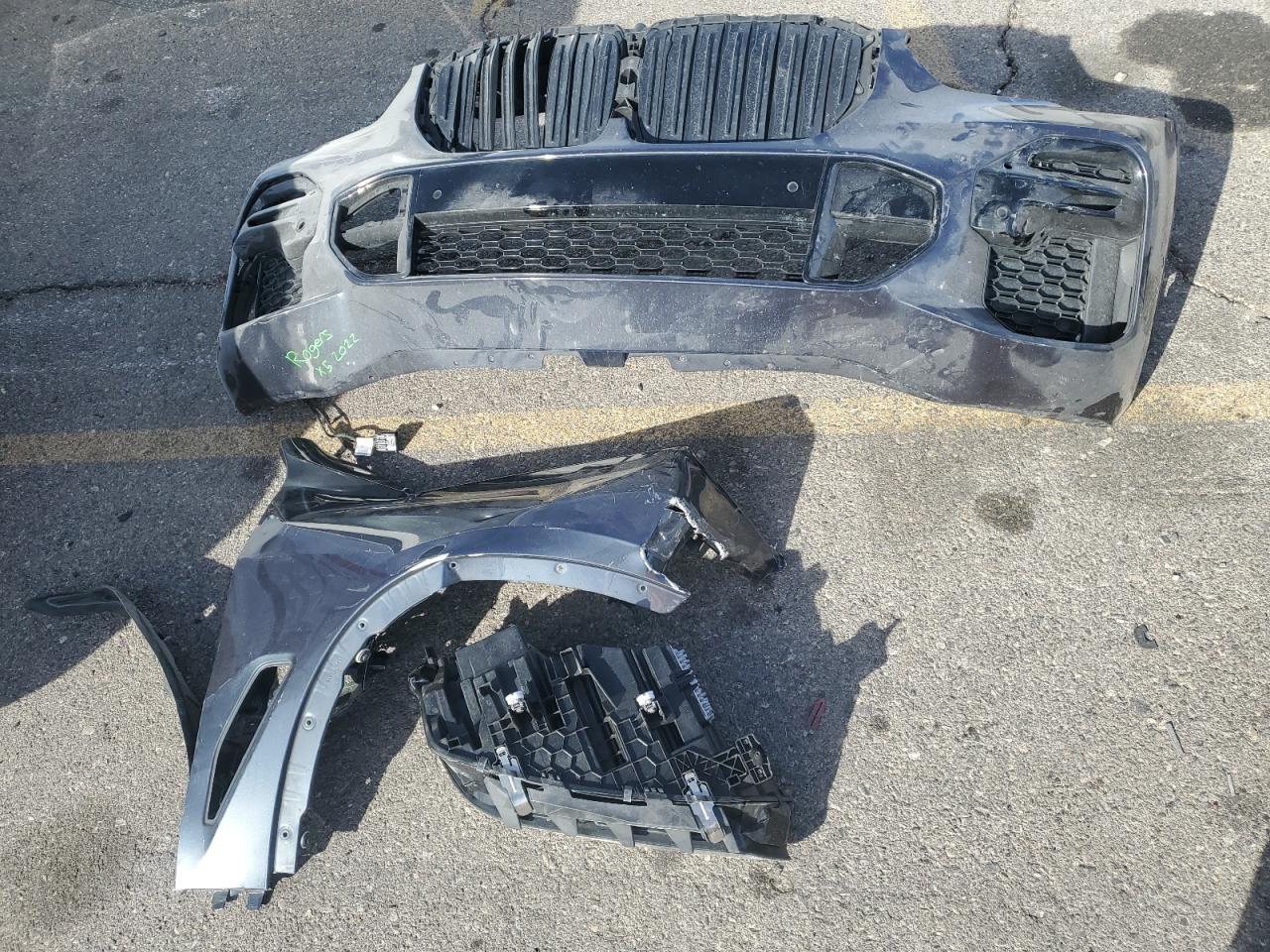 2022 BMW X5 VIN 5UXCR4C01N9K58017 Copart auction photo, front end damage thumbnail 13