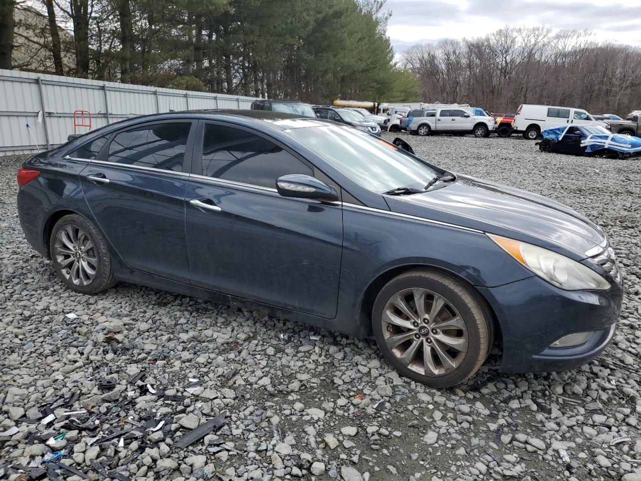 2012 Hyundai Sonata VIN 5NPEC4AB0CH348103 Copart auction photo, side / rear end damage thumbnail 4