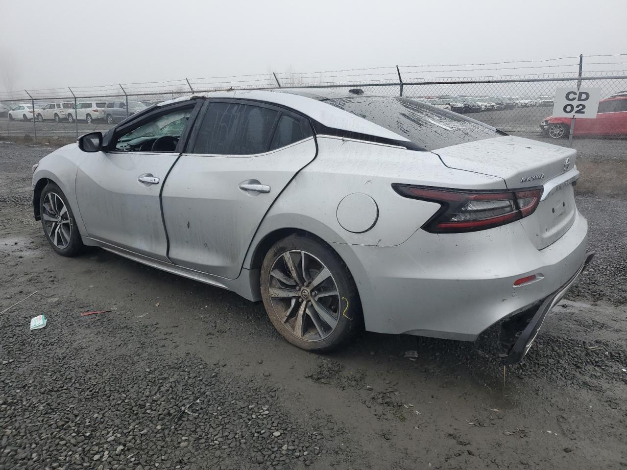 2020 Nissan Maxima VIN 1N4AA6DV0LC372537 Copart auction photo, rollover damage thumbnail 2