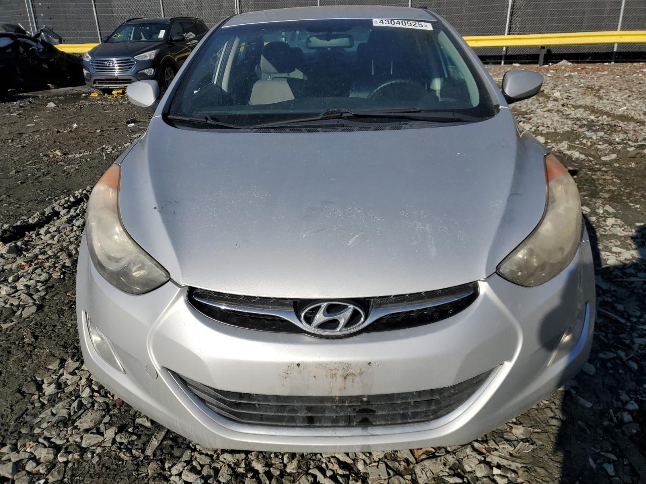 2013 Hyundai Elantra VIN KMHDH4AE2DU930892 Copart auction photo, vandalism damage thumbnail 5