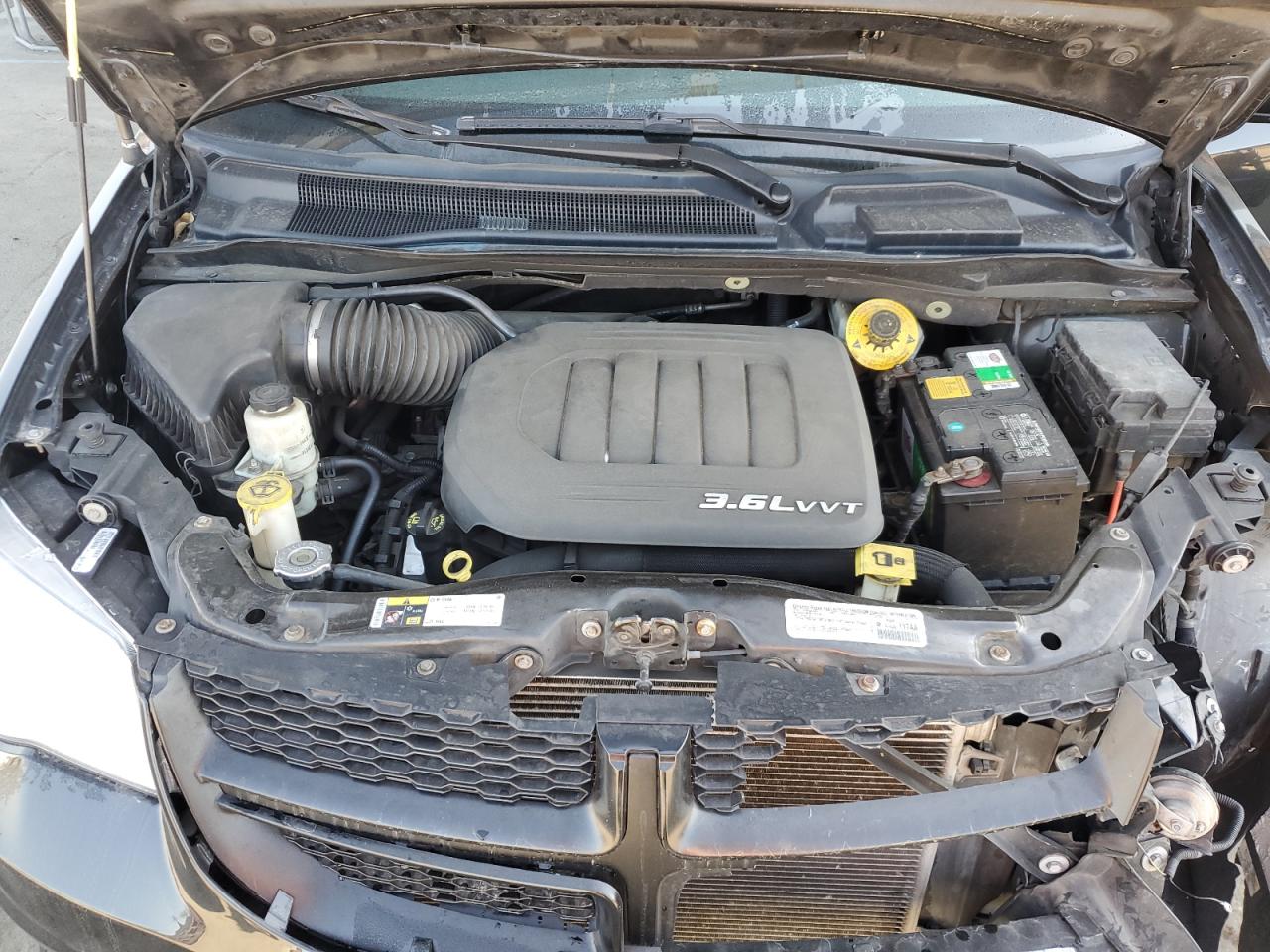 2015 Dodge Caravan VIN 2C4RDGCG4FR535750 Copart auction photo, front end / side damage thumbnail 12
