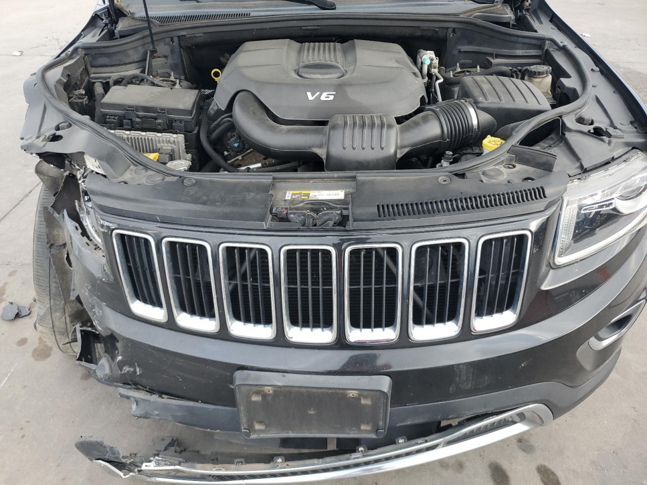 2014 Jeep Grand Cherokee VIN 1C4RJFBG8EC579780 Copart auction photo, front end damage thumbnail 12