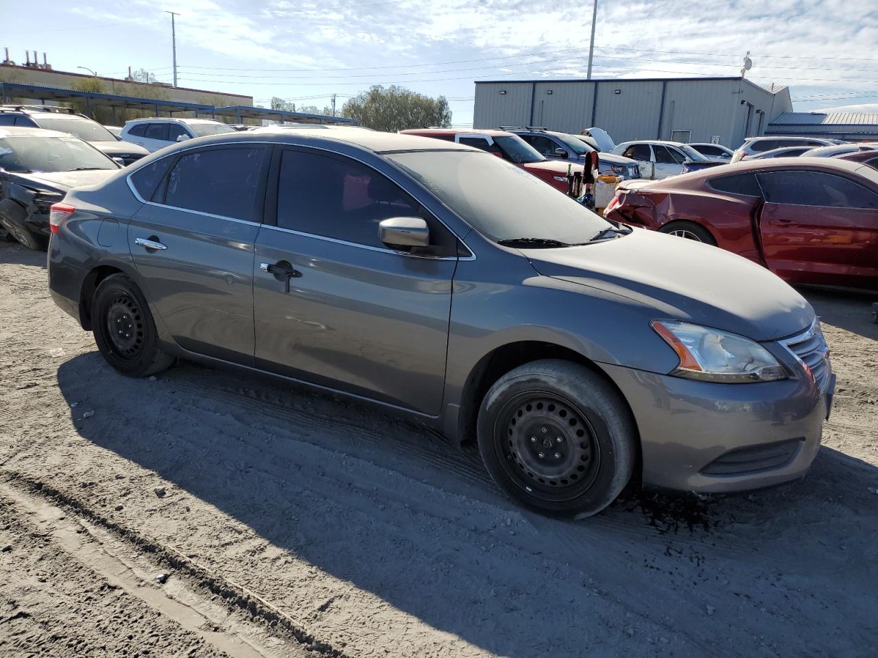 2015 Nissan Sentra VIN 3N1AB7AP8FL640068 Copart auction photo, side / rear end damage thumbnail 4