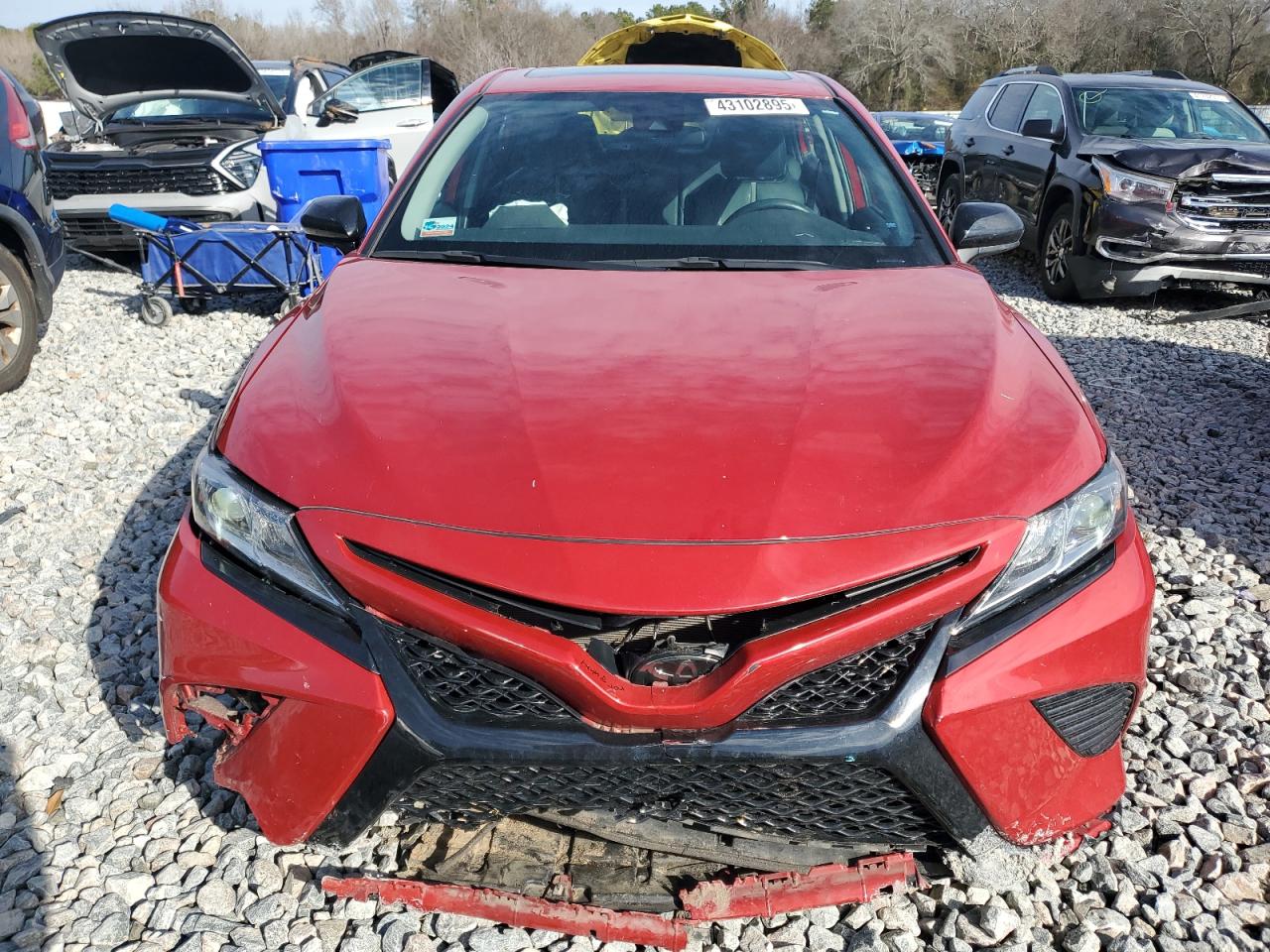 2020 Toyota Camry VIN 4T1G11AK1LU395025 Copart auction photo, front end / undercarriage damage thumbnail 5