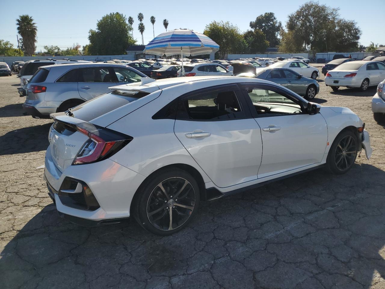 2020 Honda Civic VIN SHHFK7H46LU405904 Copart auction photo, front end / rear end damage thumbnail 3