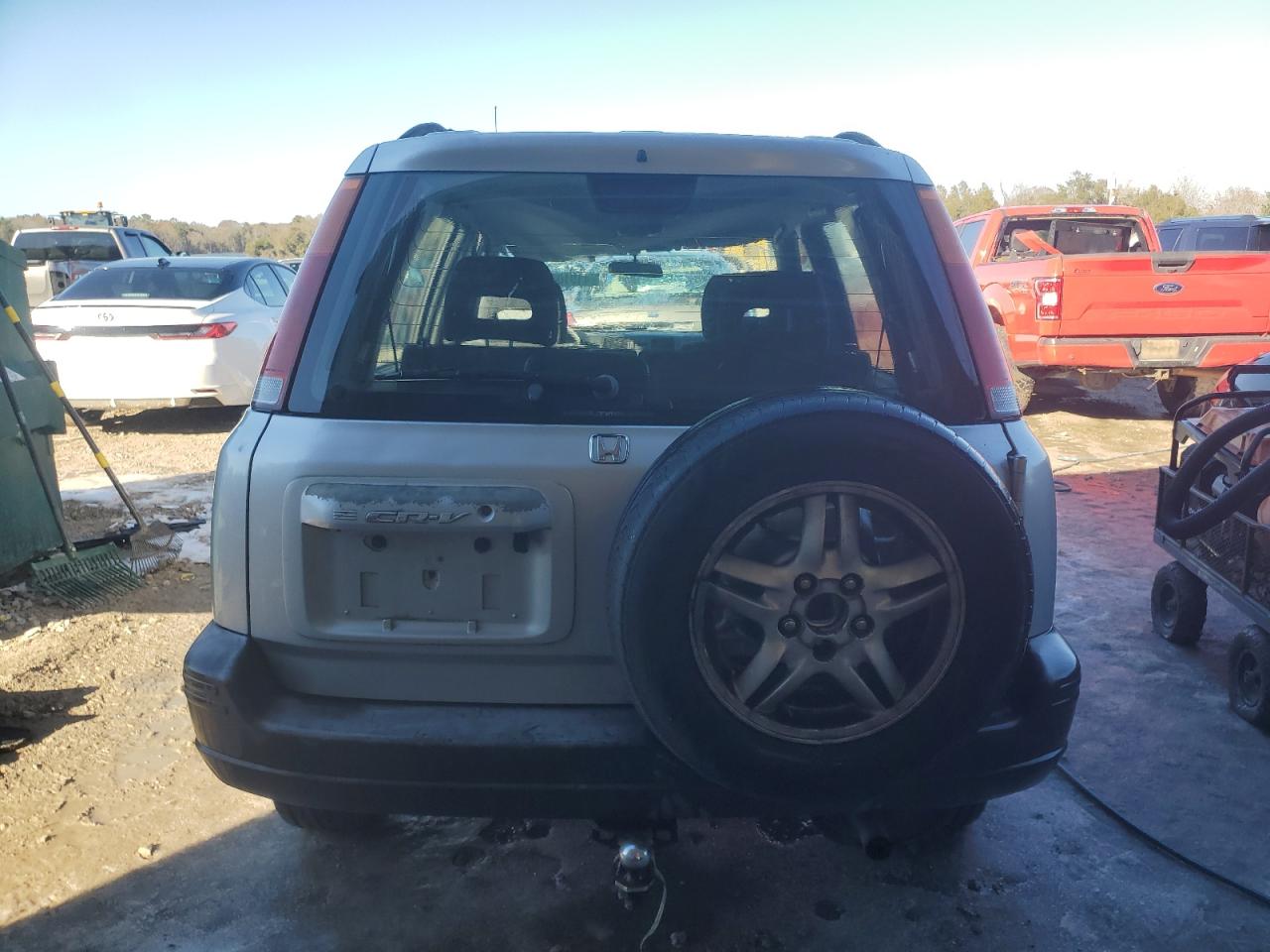 2000 Honda CR-V VIN JHLRD1869YC051617 Copart auction photo, front end / top/roof damage thumbnail 6