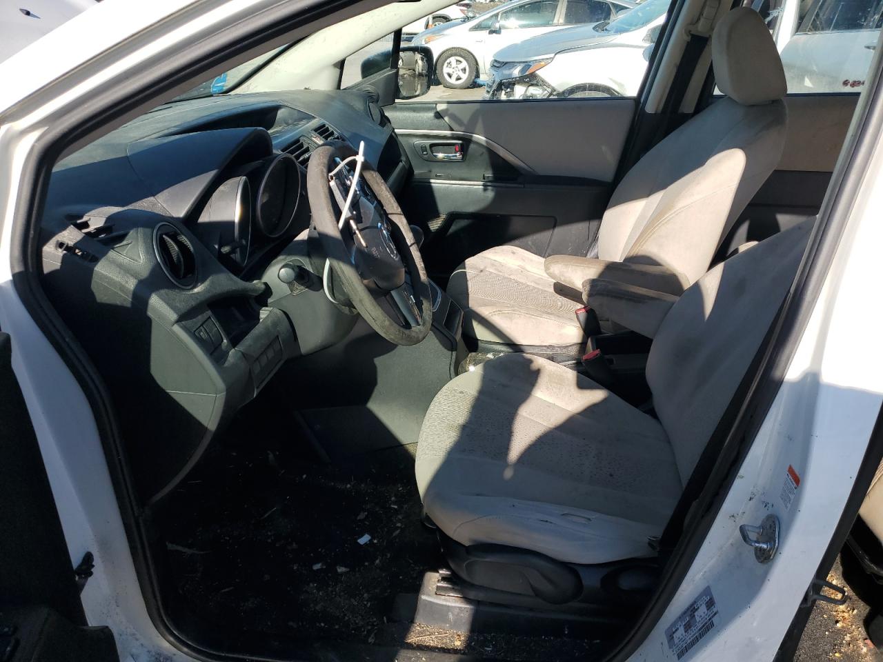 2012 Mazda 5 VIN JM1CW2BL9C0114467 Copart auction photo, all over damage thumbnail 7