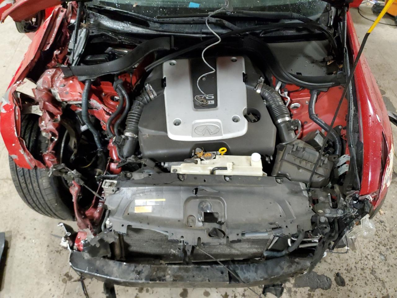 2011 Infiniti G VIN JN1CV6AP2BM506294 Copart auction photo, front end / side damage thumbnail 11