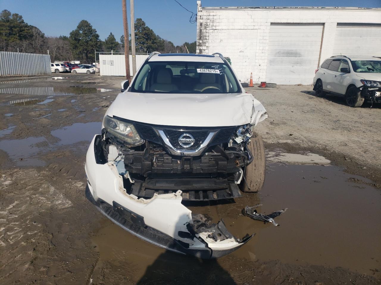 2014 Nissan Rogue VIN 5N1AT2MV2EC806985 Copart auction photo, front end / side damage thumbnail 5