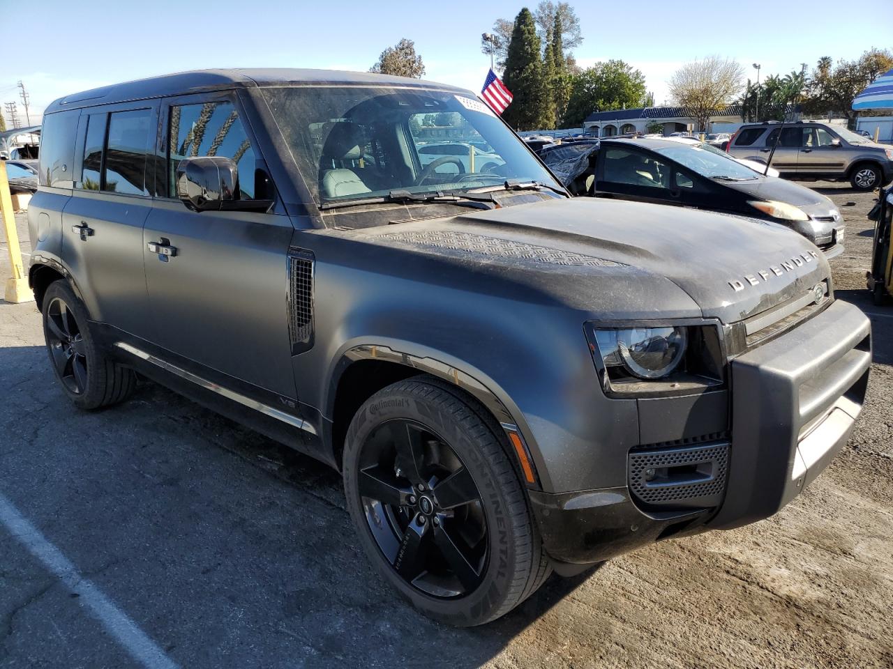 2023 Land Rover Defender VIN SALEWEEE0P2150817 Copart auction photo, rear end / minor dent/scratches damage thumbnail 4