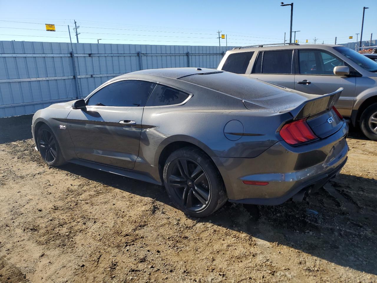 2020 Ford Mustang VIN 1FA6P8CF8L5118430 Copart auction photo, side damage thumbnail 2