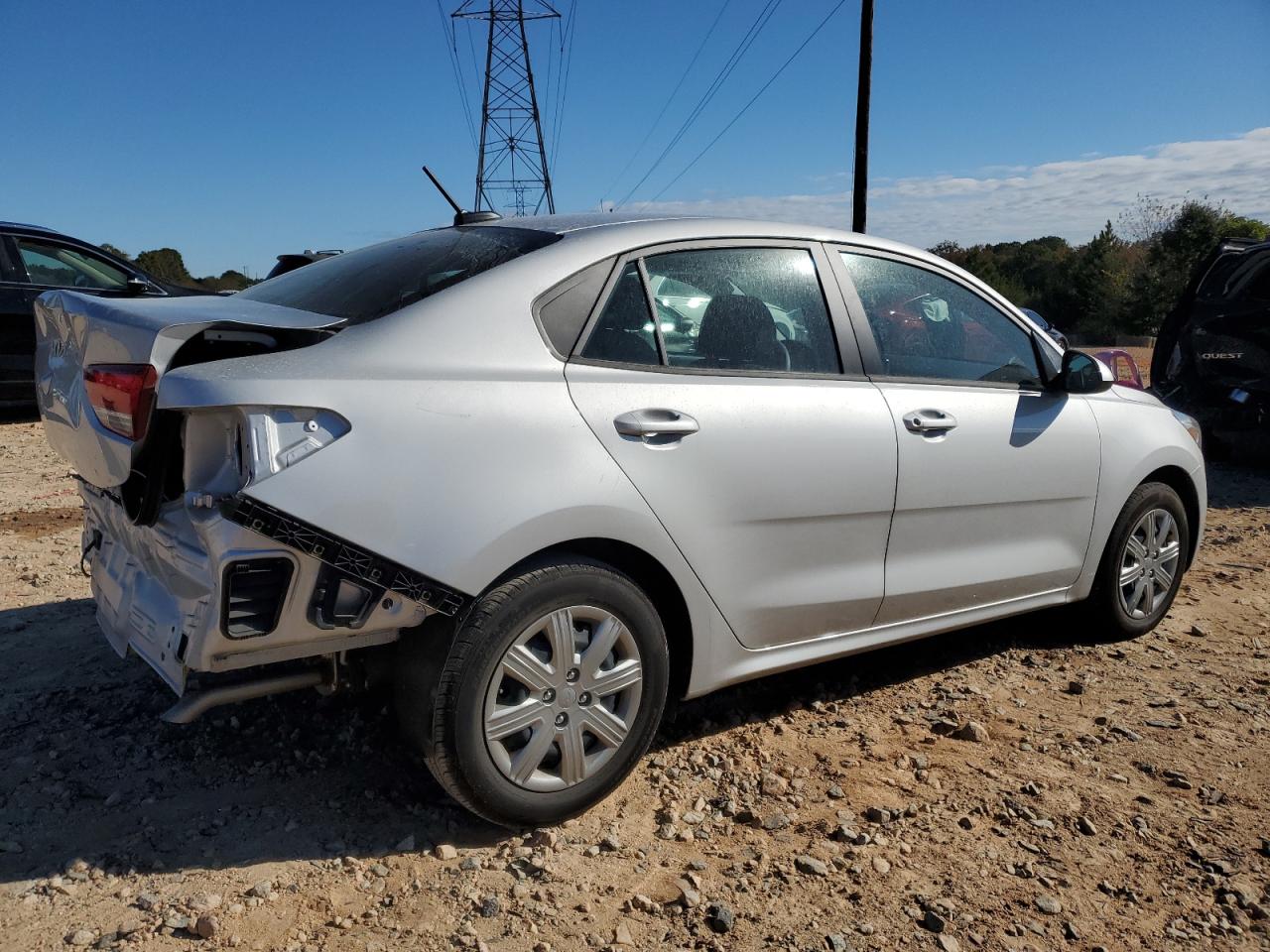 2023 KIA Rio VIN 3KPA24AD5PE628919 Copart auction photo, rear end damage thumbnail 3