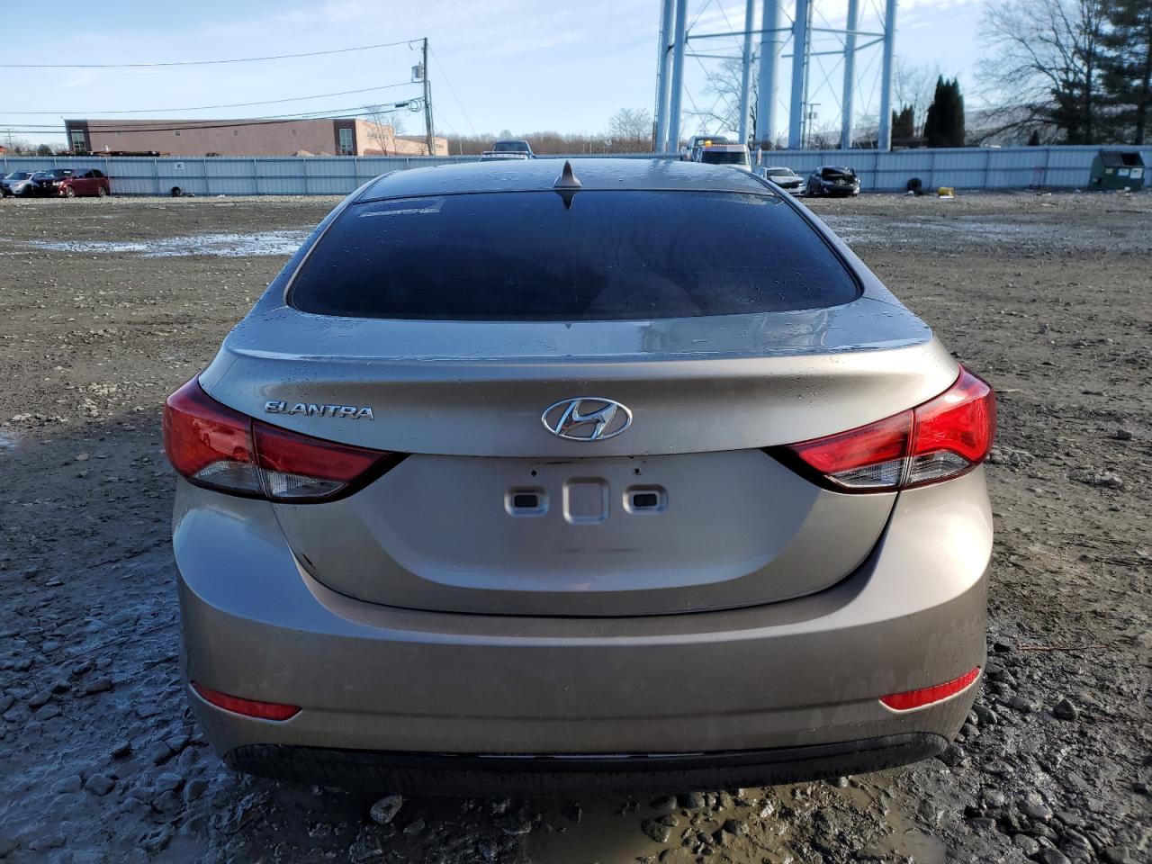 2014 Hyundai Elantra VIN 5NPDH4AE8EH485364 Copart auction photo, side damage thumbnail 6