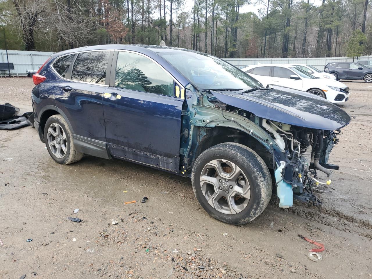 2017 Honda CR-V VIN 2HKRW1H84HH506452 Copart auction photo, all over / undercarriage damage thumbnail 4