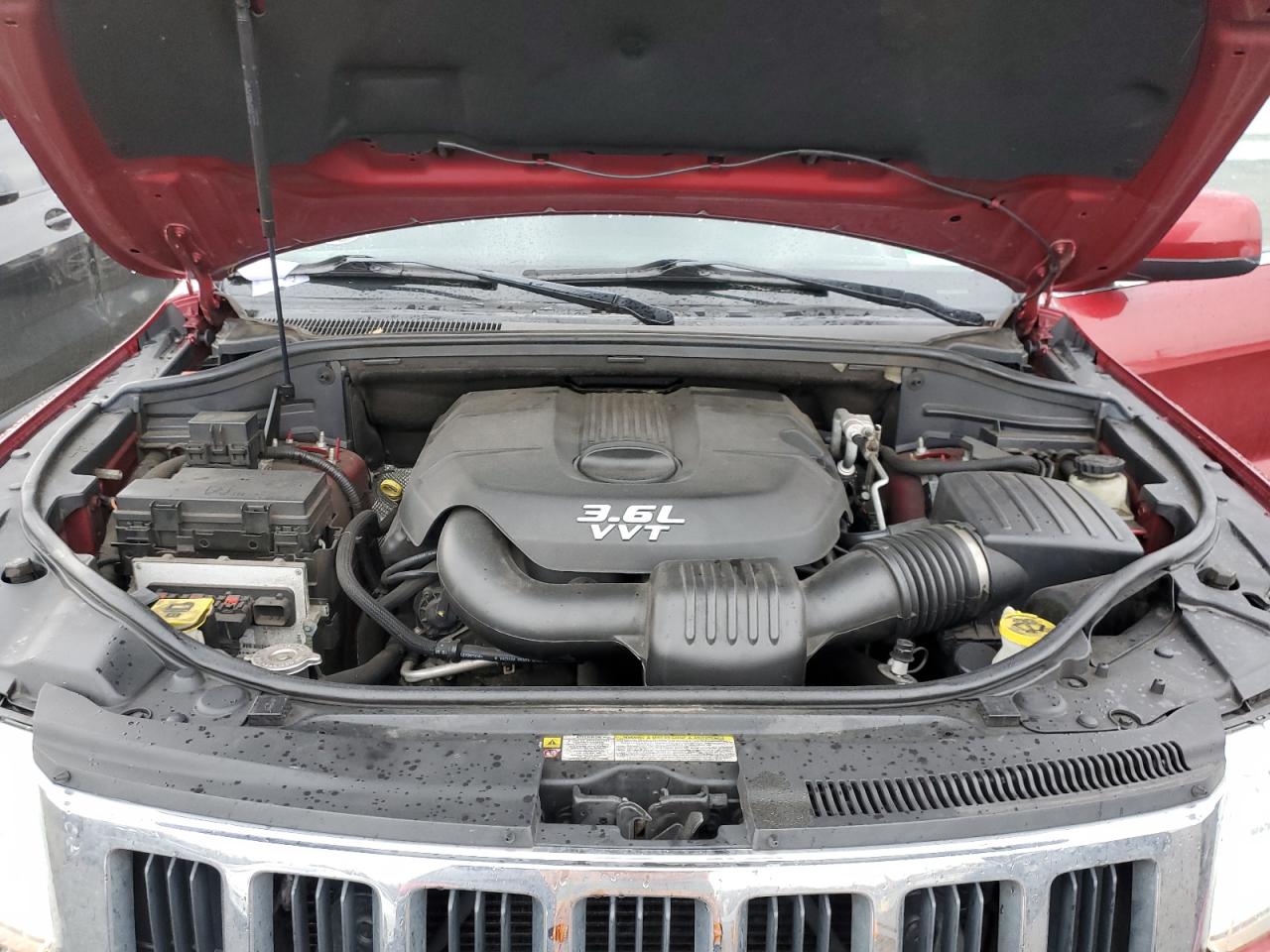 2013 Jeep Grand Cherokee VIN 1C4RJFAGXDC542195 Copart auction photo, front end / rear end damage thumbnail 12