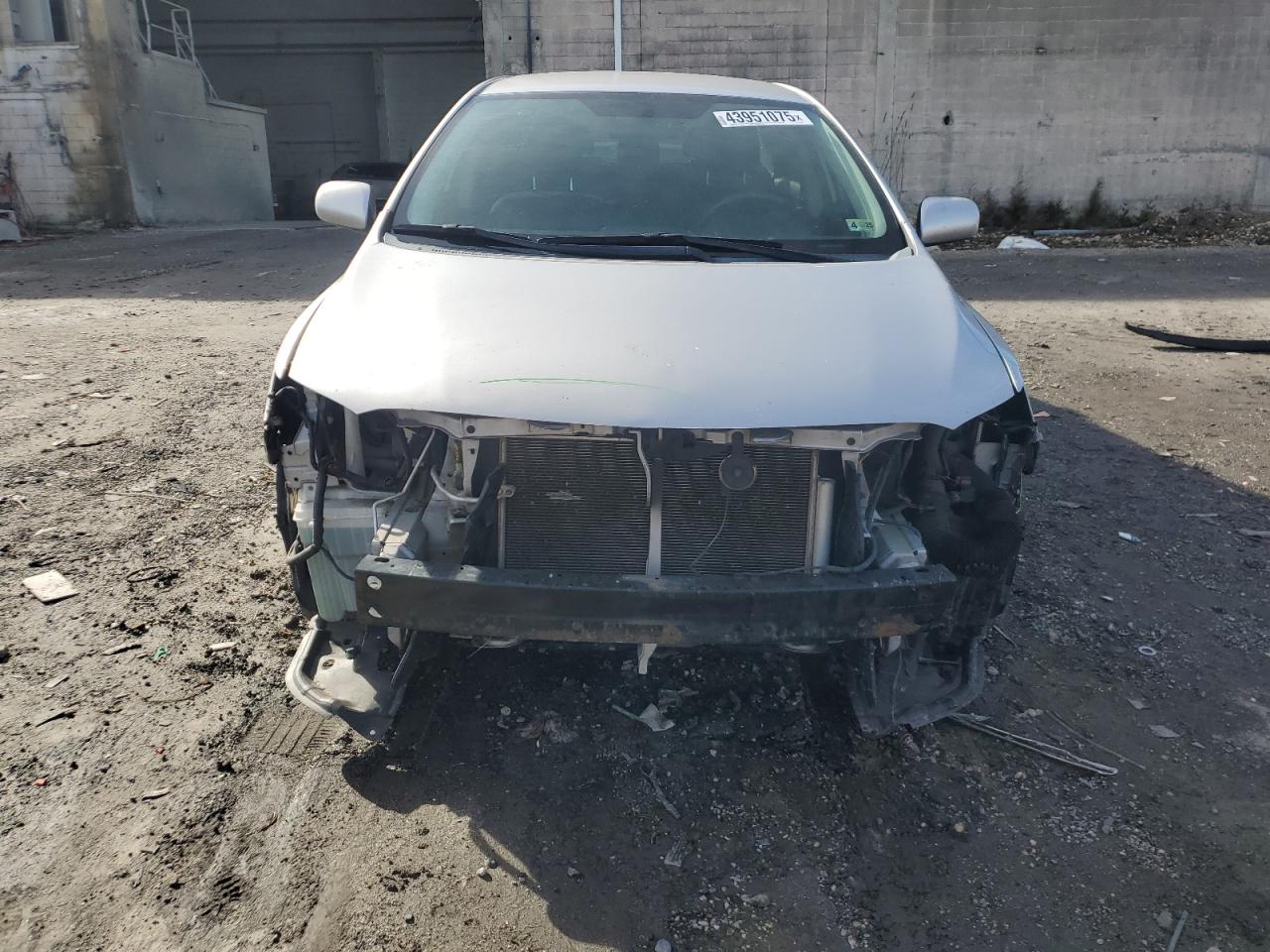 2010 Toyota Corolla VIN 2T1BU4EE9AC468504 Copart auction photo, front end / rear end damage thumbnail 5