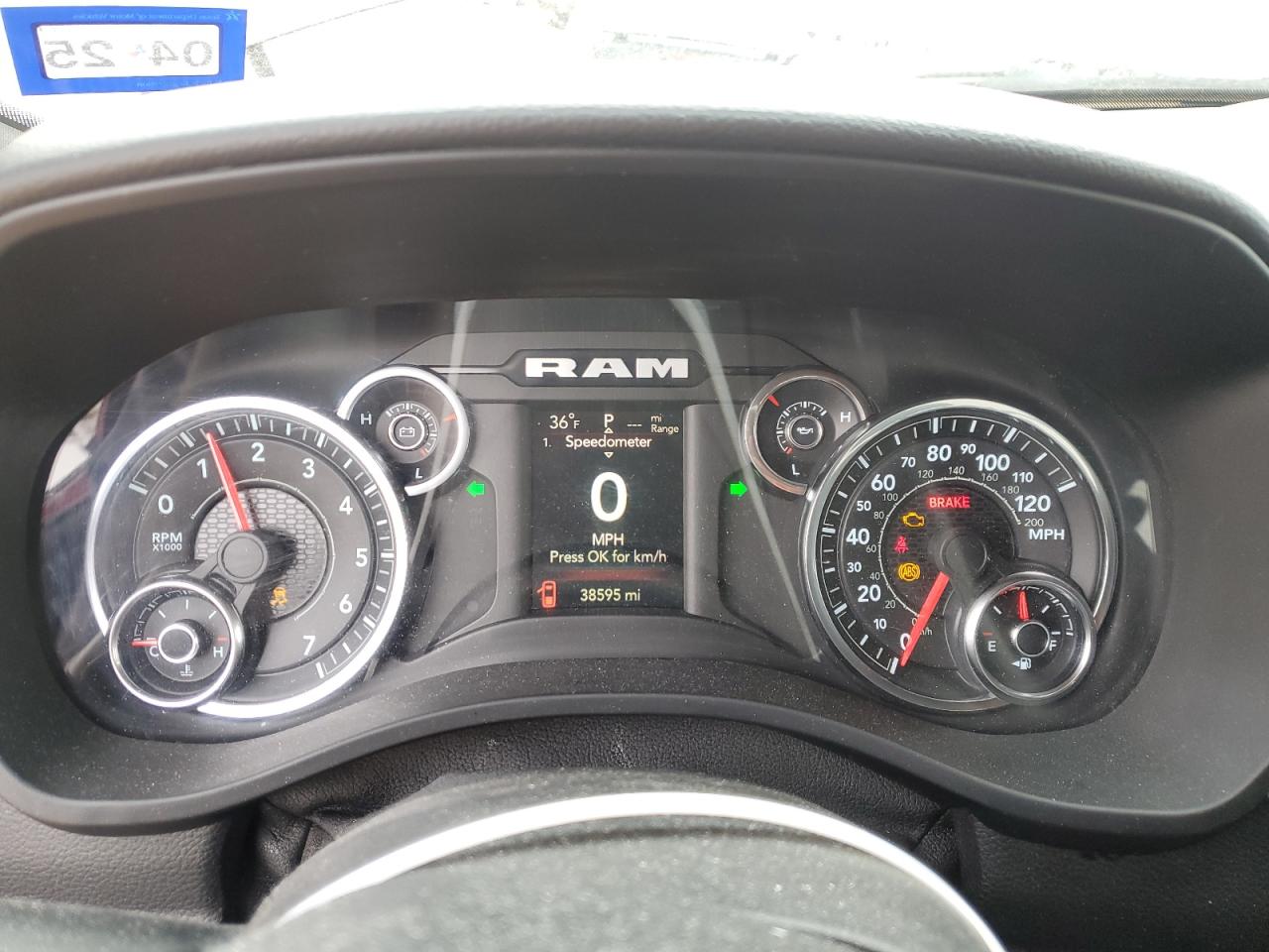 2021 RAM 1500 VIN 1C6RREBG1MN833908 Copart auction photo, front end damage thumbnail 9