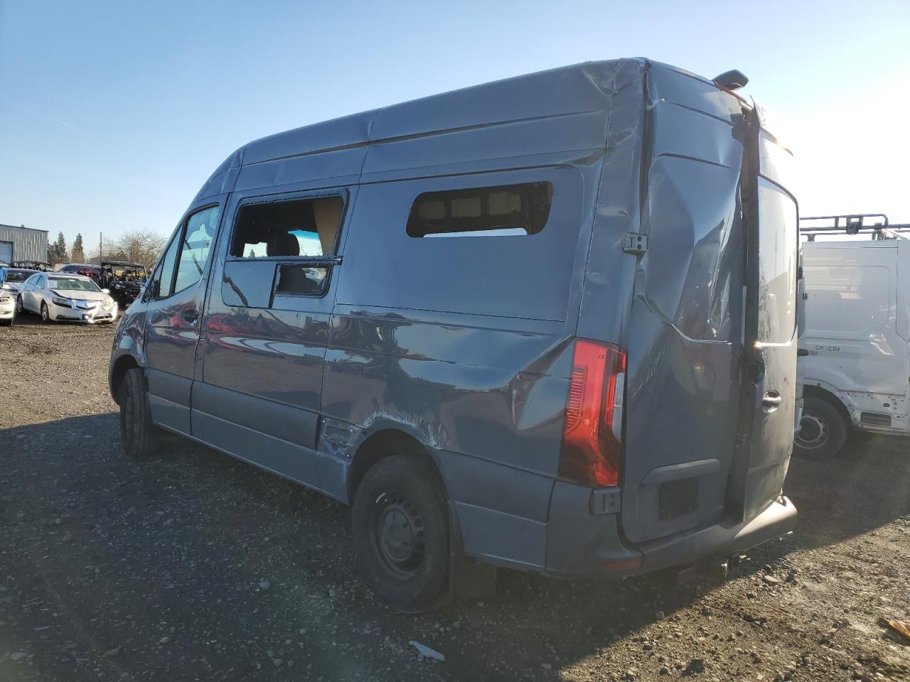 2023 Mercedes-Benz Sprinter VIN W1Y4NBHY9PT139900 Copart auction photo, rear end / all over damage thumbnail 2
