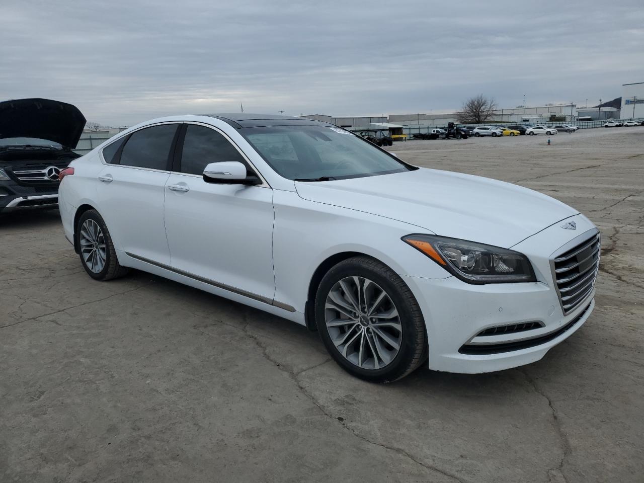 2015 Hyundai Genesis VIN KMHGN4JE7FU084798 Copart auction photo, front end damage thumbnail 4