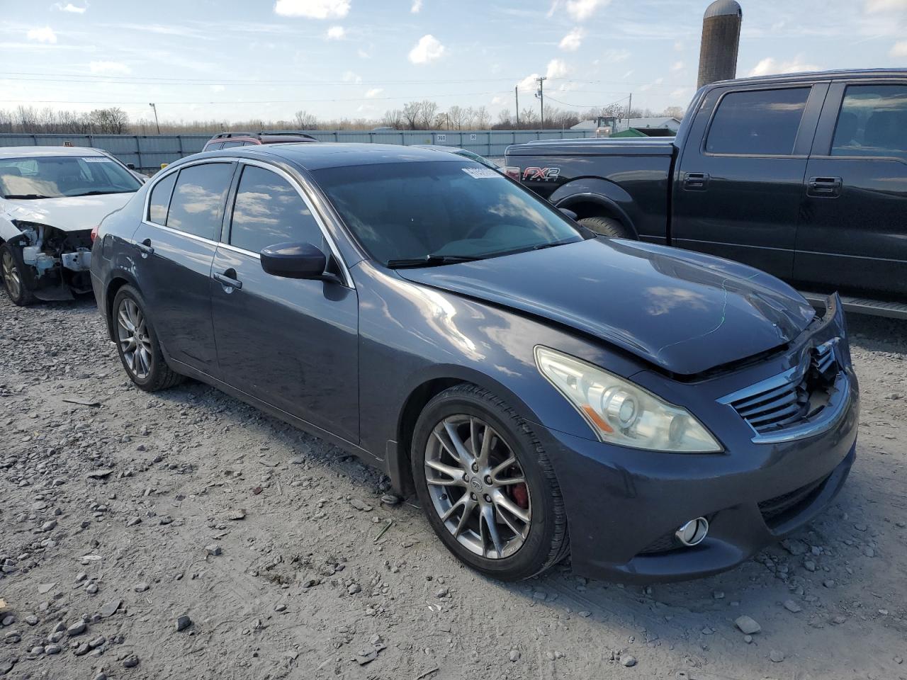 2011 Infiniti G VIN JN1CV6AP4BM507382 Copart auction photo, front end damage thumbnail 4