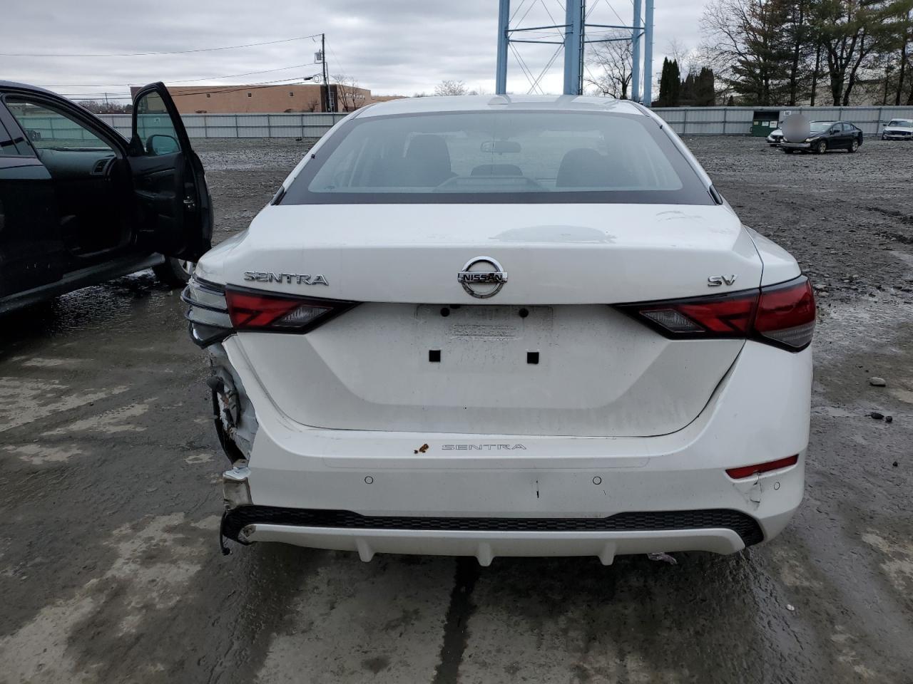 2022 Nissan Sentra VIN 3N1AB8CVXNY310340 Copart auction photo, rear end / side damage thumbnail 6