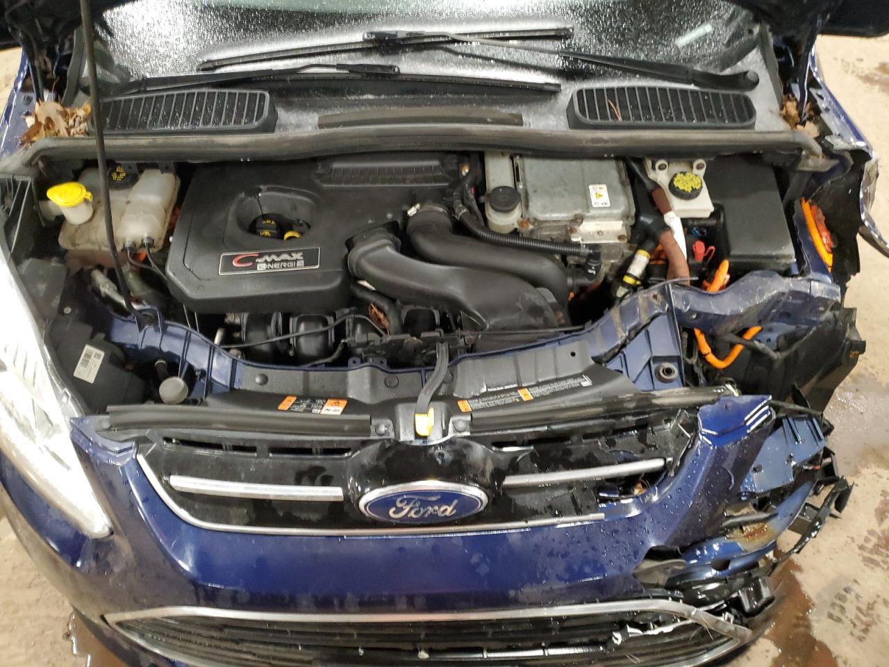 2017 Ford C-MAX VIN 1FADP5EU2HL107721 Copart auction photo, front end / side damage thumbnail 11