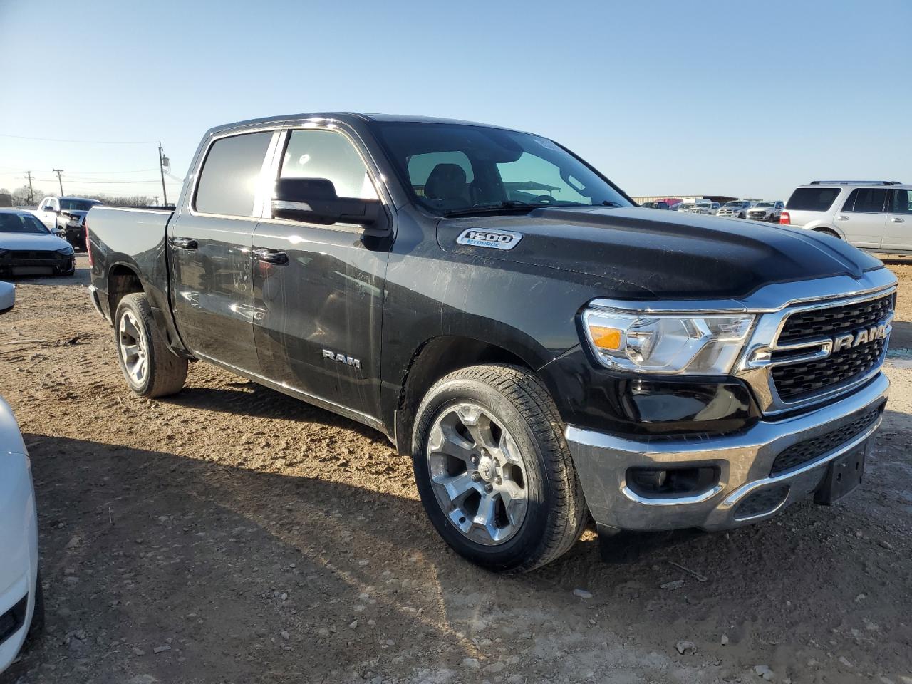 2022 RAM 1500 VIN 1C6RREFG6NN383331 Copart auction photo, side / rear end damage thumbnail 4