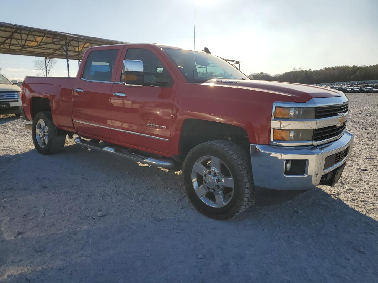 2015 Chevrolet Silverado VIN 1GC1KWE82FF644945 Copart auction photo, rear end / side damage thumbnail 4