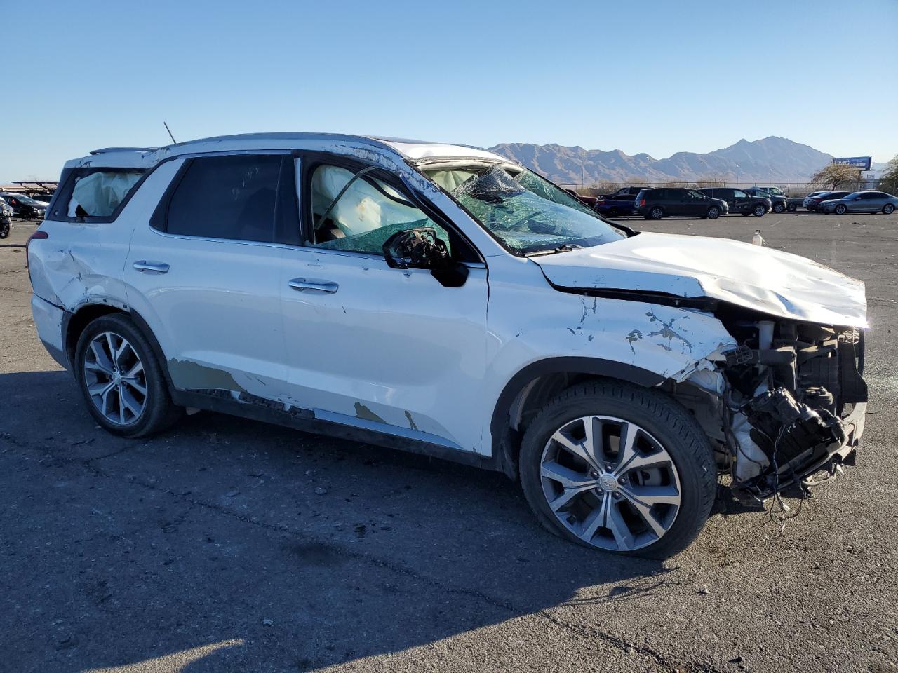 2021 Hyundai Palisade VIN KM8R3DHE6MU314025 Copart auction photo, biohazard/chemical damage thumbnail 4