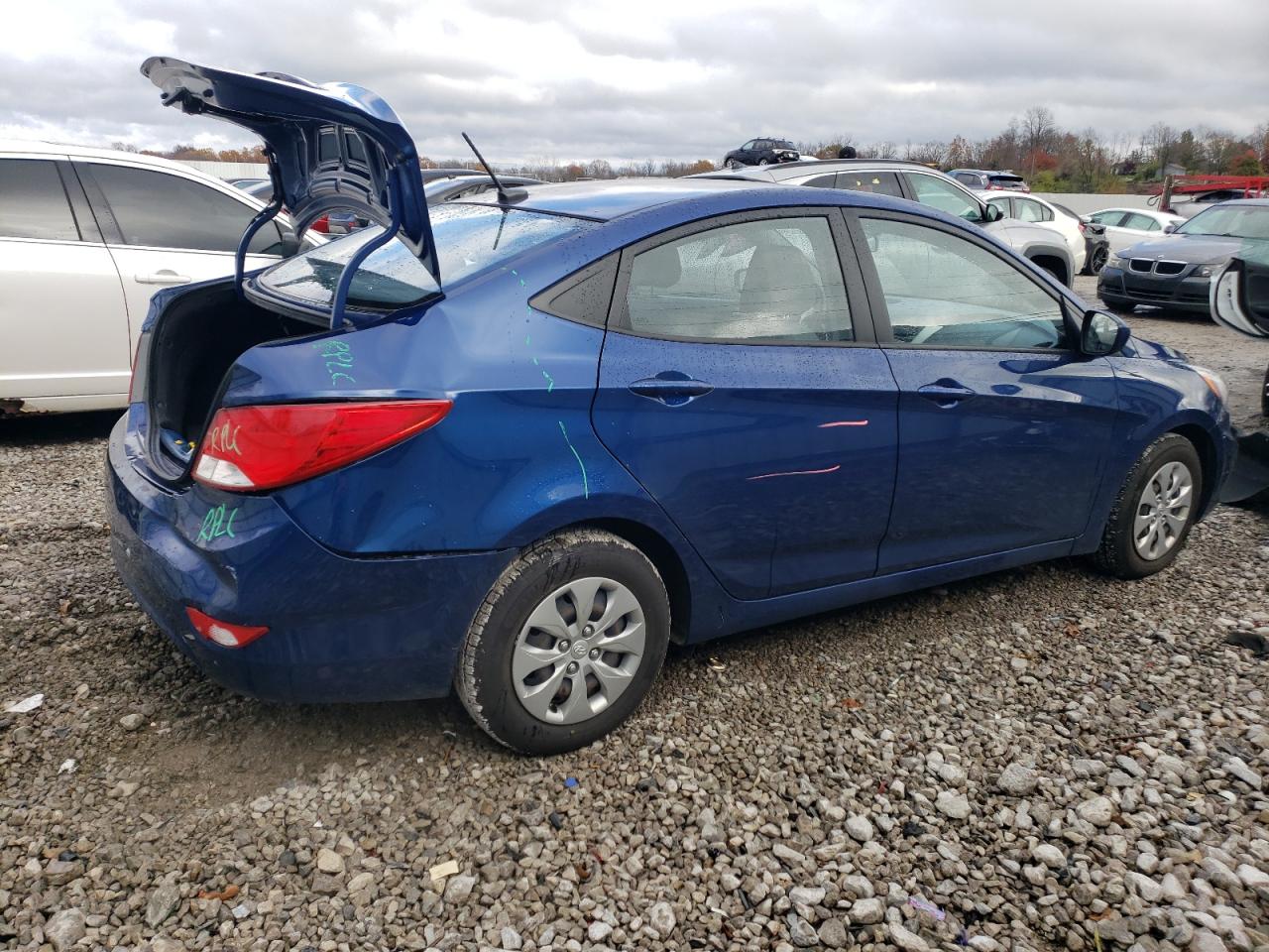2016 Hyundai Accent VIN KMHCT4AE8GU012238 Copart auction photo, rear end / front end damage thumbnail 3