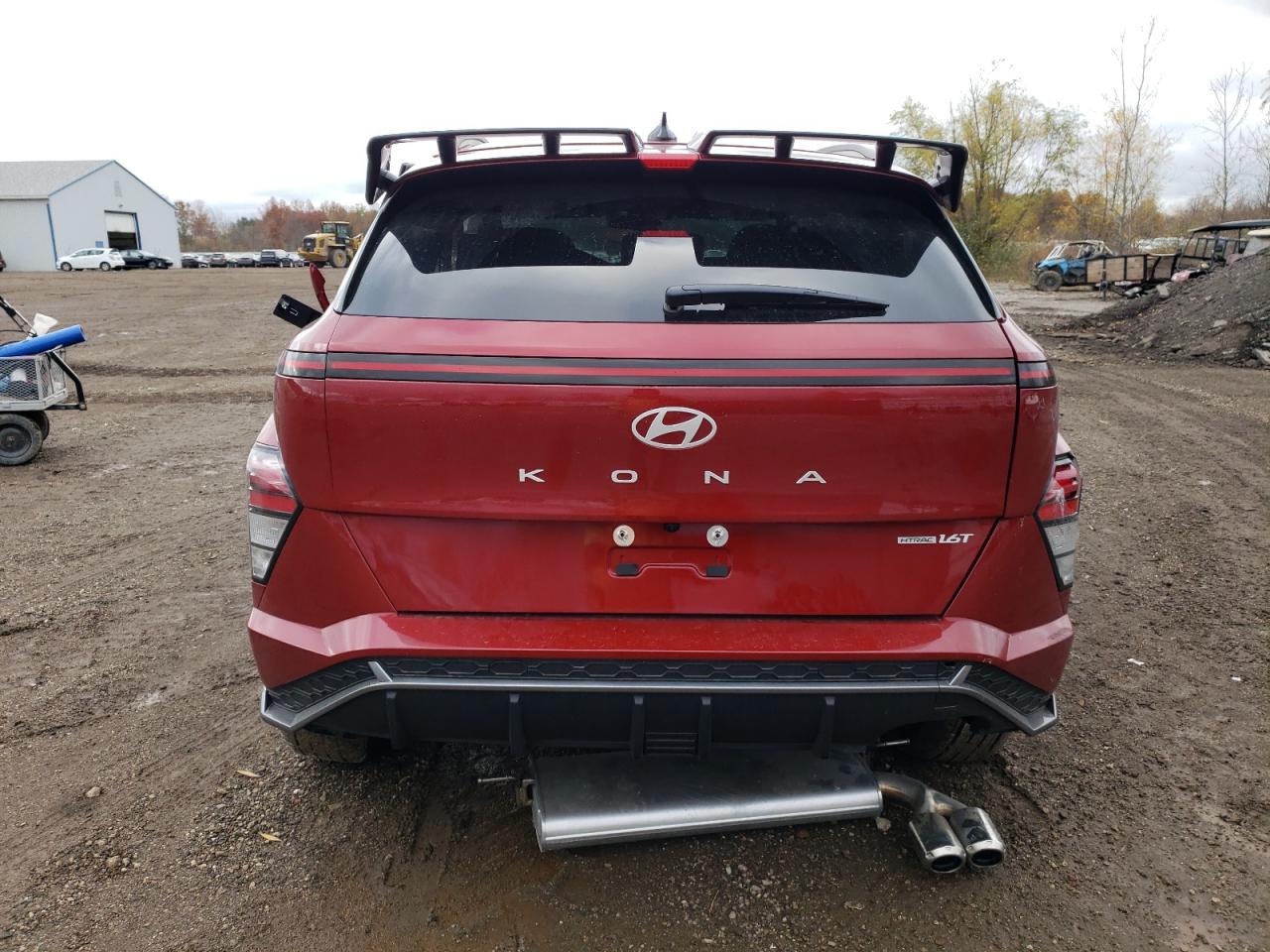 2024 Hyundai Kona VIN KM8HACA34RU118306 Copart auction photo, side / undercarriage damage thumbnail 6