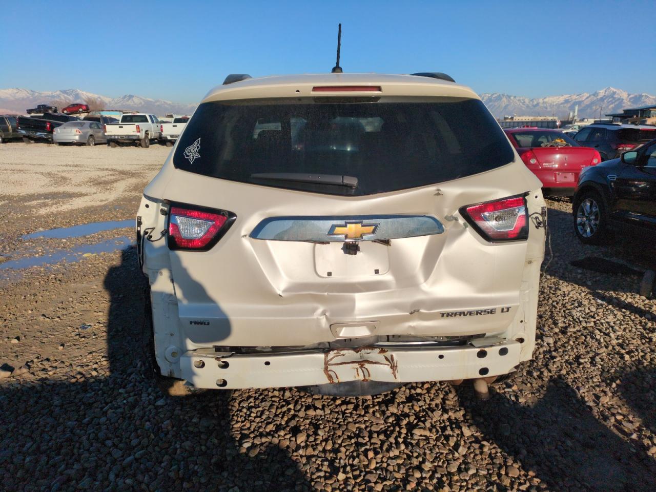 2015 Chevrolet Traverse VIN 1GNKVHKD9FJ261162 Copart auction photo, rear end damage thumbnail 6